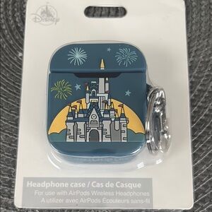 Disney Castle Design AirPods Case - Blue and Yellow